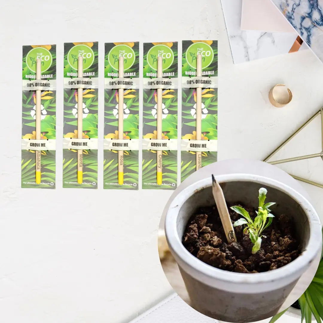 ECO PEN - Paquete (5) Lápices Sembrables