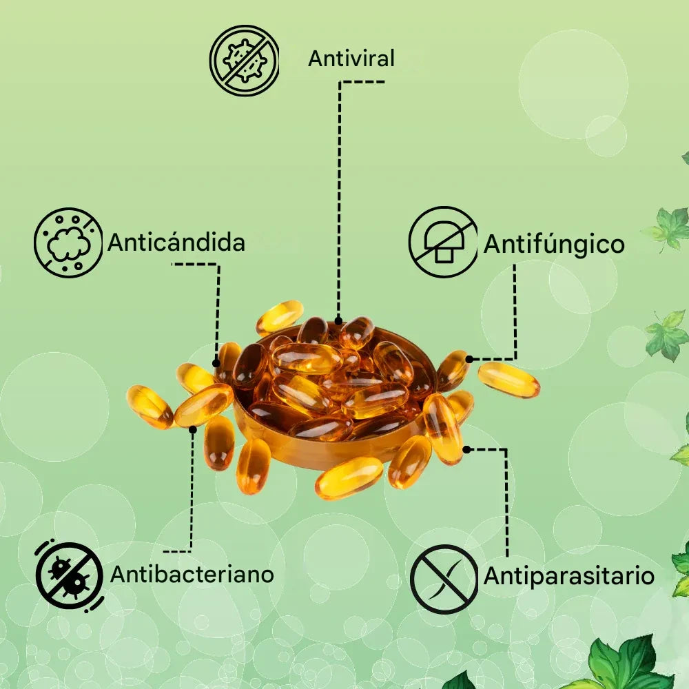 ACEITE DE OREGANO+ PASHUCHACA+ COMINO NEGRO 100 CÁPSULAS