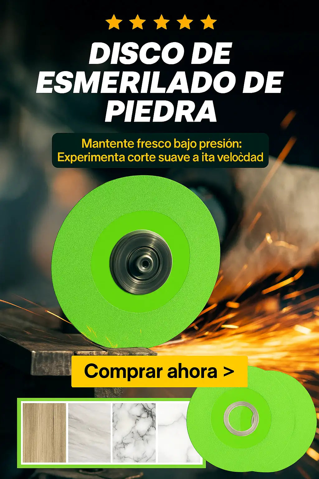 DISCO DE CORTE VIDRIO Y CÉRAMICA 4 1/2" x 2 unidades