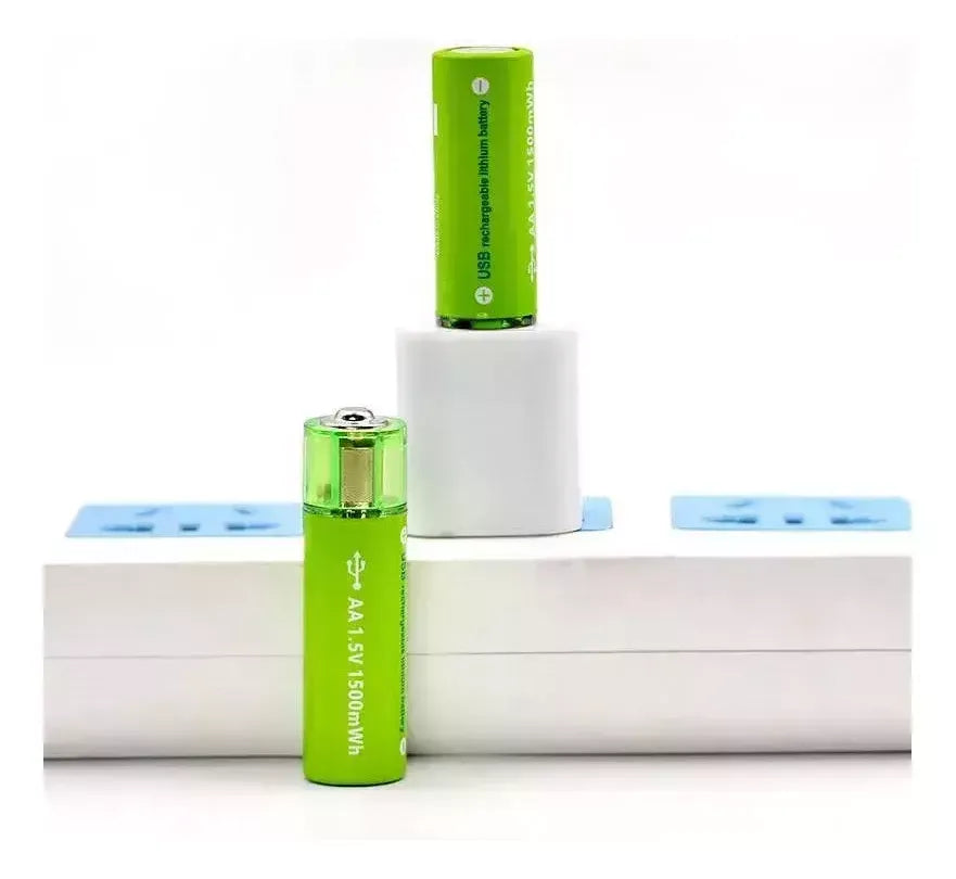 ECOCHARGE AA - Baterias Pilas Usb Recargables X 2 UNIDADES