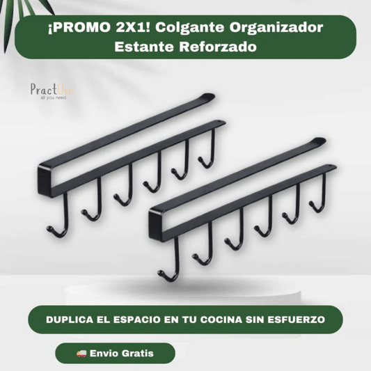 PROMO 2 x 1 Colgante Organizador Estante Metal Reforzado - Hang All™