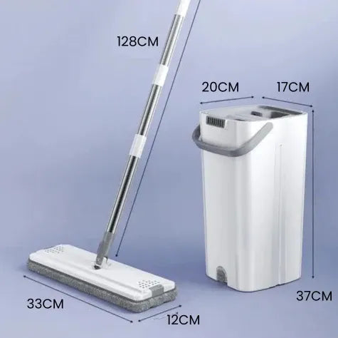 KIT MAGIC MOP 360º, TRAPEADOR + VALDE 2 EN 1 +  2 MOPAS REUTILIZABLES