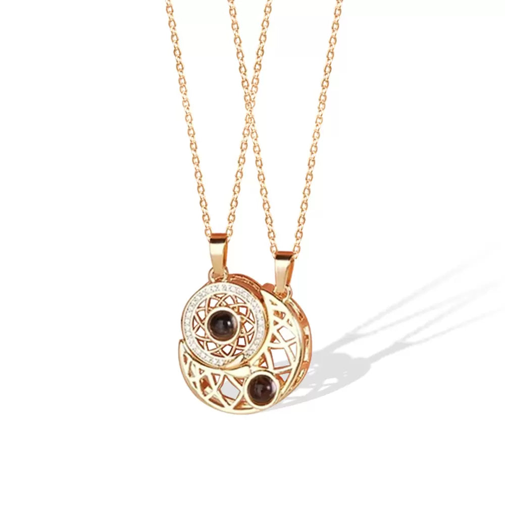 Amor Infinito™ Collar Sol y Luna