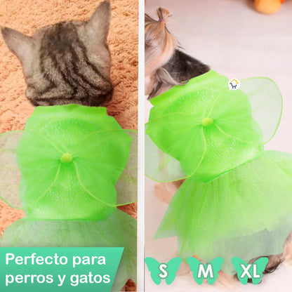 Disfraz Mascotas Campanita Halloween (Gato y perro)