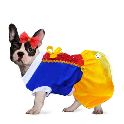 Disfraz Mascotas Blancanieves Halloween (Gato y perro)