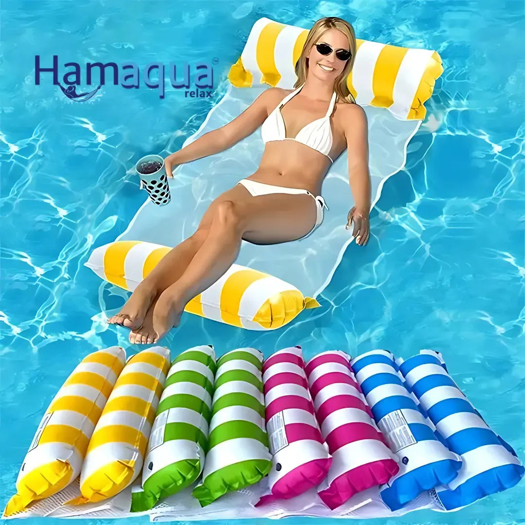 HAMAQUA™️ - Hamaca Flotante 4 en 1