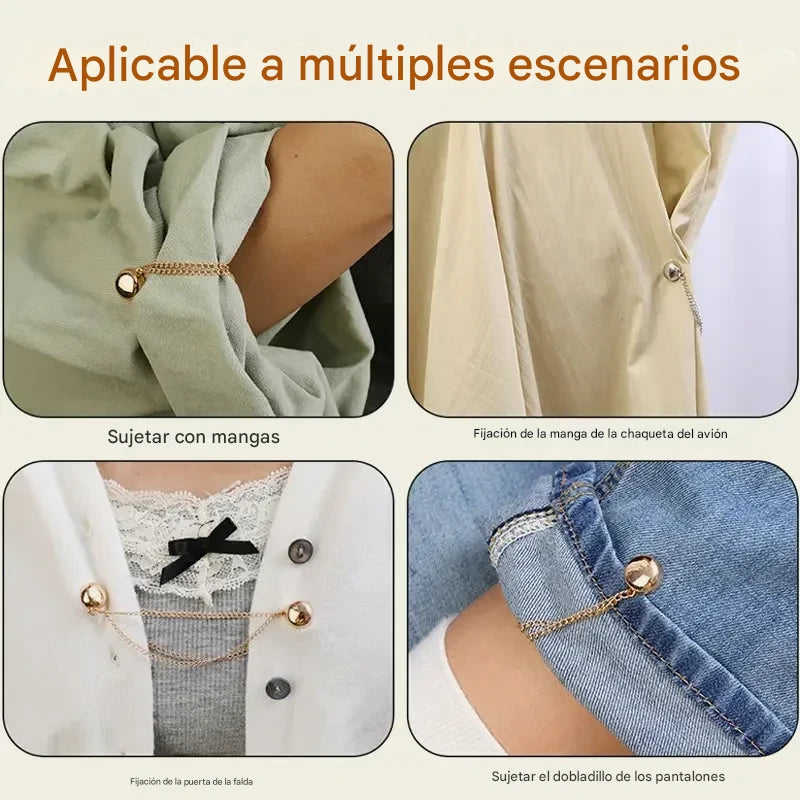 Clip&Go - ¡Transforma tu ropa al instante con los Clips Magnéticos Multiusos! (1 Par)