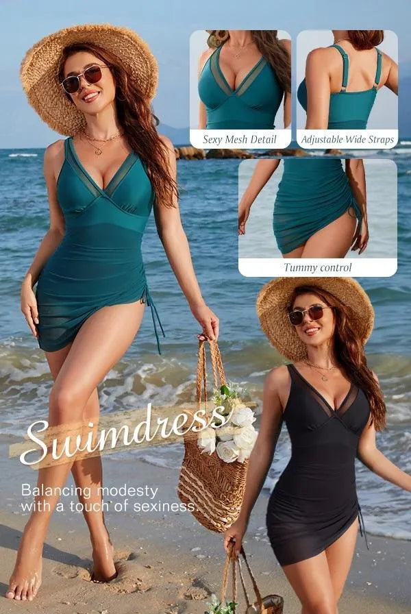 Monokini tipo pareo graduable con control de abdomen