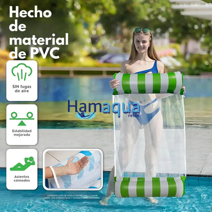 HAMAQUA™️ - Hamaca Flotante 4 en 1