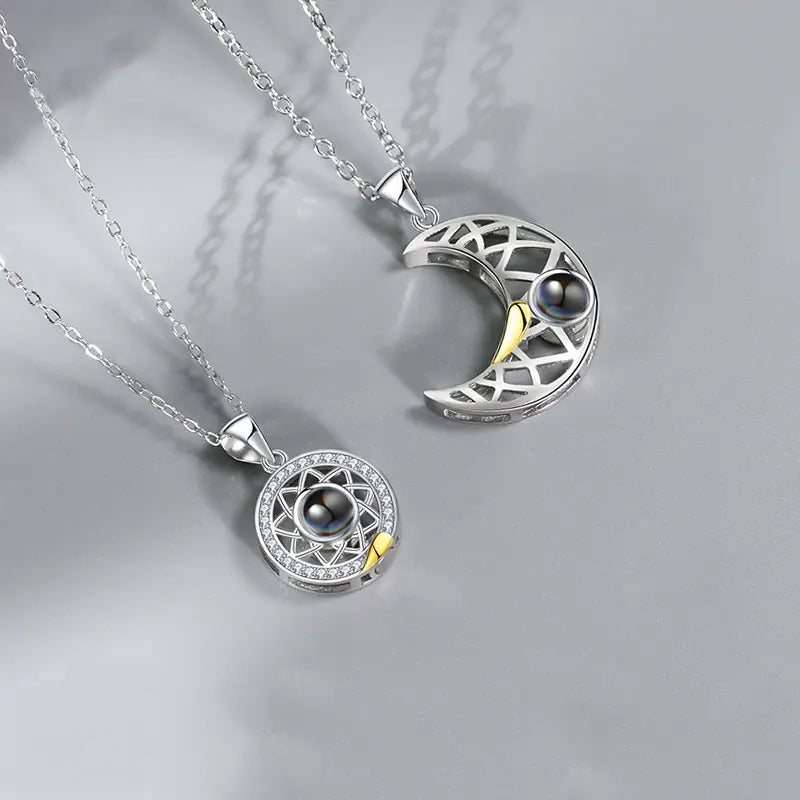Amor Infinito™ Collar Sol y Luna