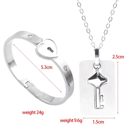 LockedLove™ | Pulsera y Collar con llave