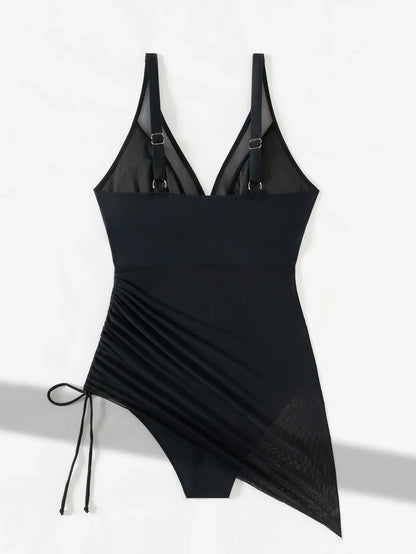 Monokini tipo pareo graduable con control de abdomen