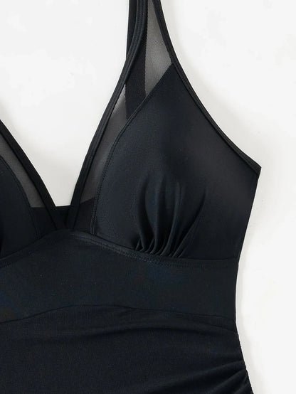 Monokini tipo pareo graduable con control de abdomen