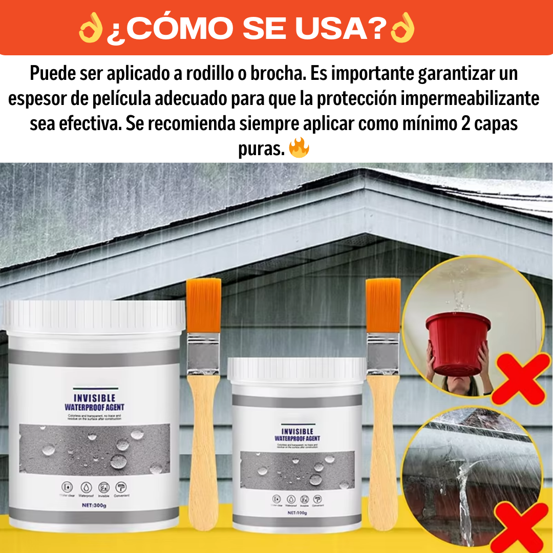 2 X 1 Sellador impermeabilizante invisible (Total 1 LITRO)