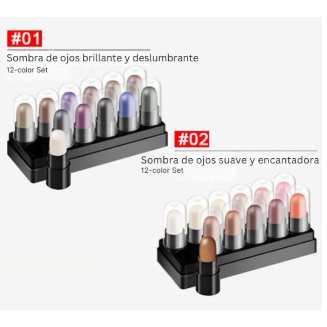 AquaColor™ - Sombras de Impacto x 12