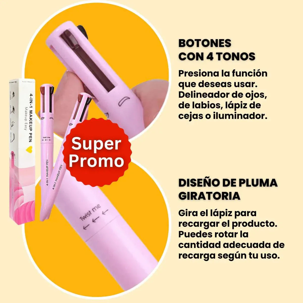 Lapiz de maquillaje 4 en 1 Penkup ™