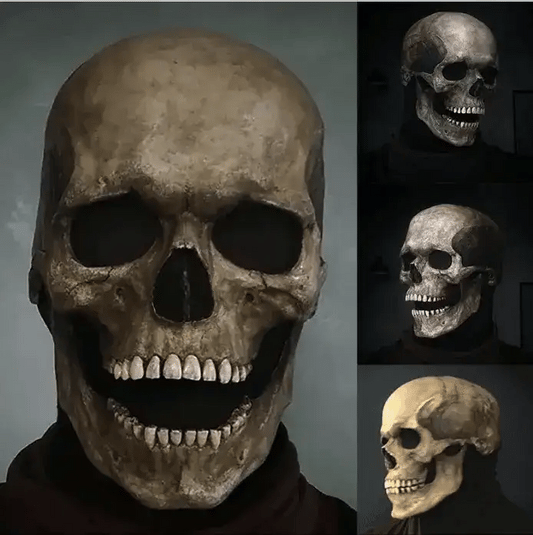 🎃💀MÁSCARA CALAVERA CON MANDÍBULA MÓVIL☠️