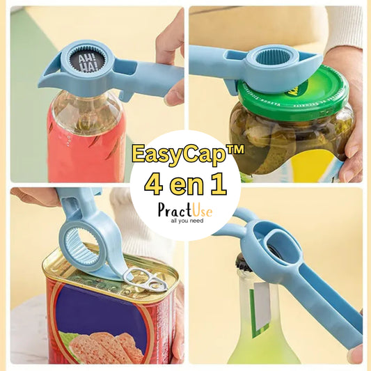 PROMO 2 X 1 EasyCap™ - Destapador 4 EN 1 Universal (Acero inoxidable)