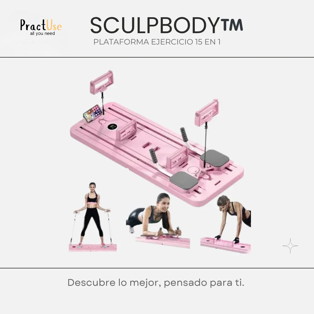 SCULPBODY™️ PLATAFORMA DE PILATES Y ENTRENAMIENTO 15 EN 1