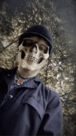 🎃💀MÁSCARA CALAVERA CON MANDÍBULA MÓVIL☠️