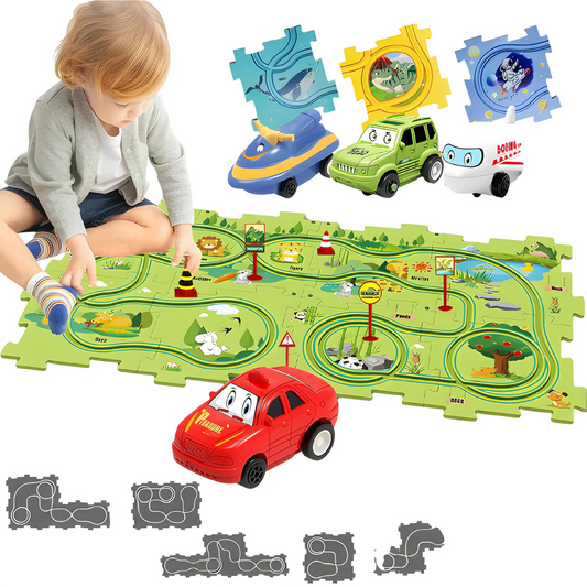 Pista Coches Rompecabezas  x 25 Piezas | Puzzle Racer